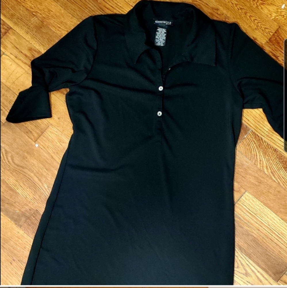 KENNETH COLE Black Shirt DRESS Med